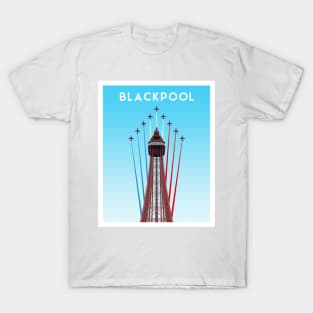 Blackpool Tower and Red Arrows, UK T-Shirt